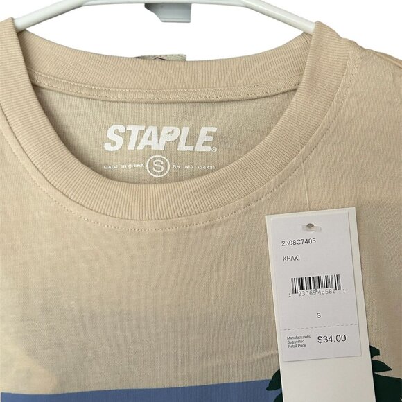 Jeff Staple Khaki Short Sleeve Size Small NWT MSRP $34 - Picture 2 of 3